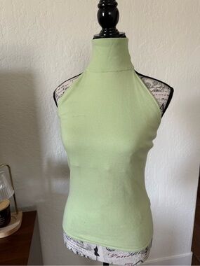 Ralph Lauren Black Label Light Mint Green High Neck Tank
